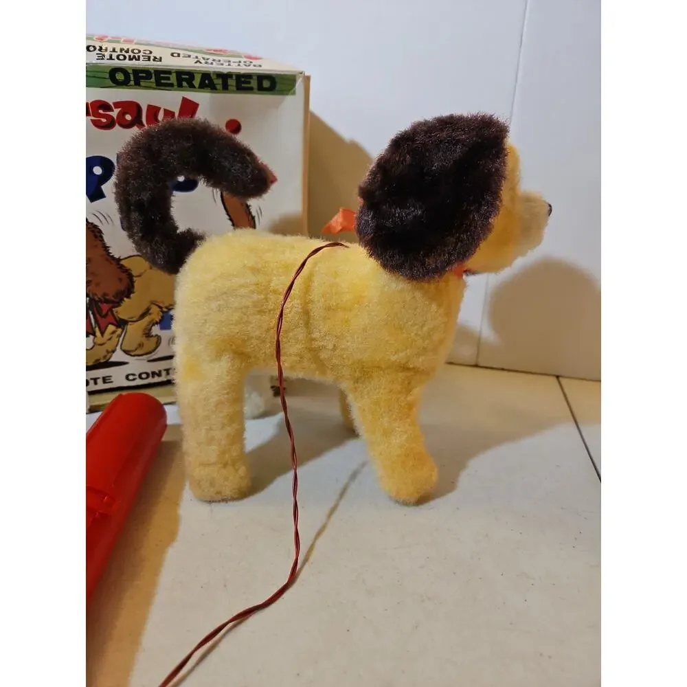 Vintage Toy Remote Control Dog Somersaulting Pup With Bark With Box Untested